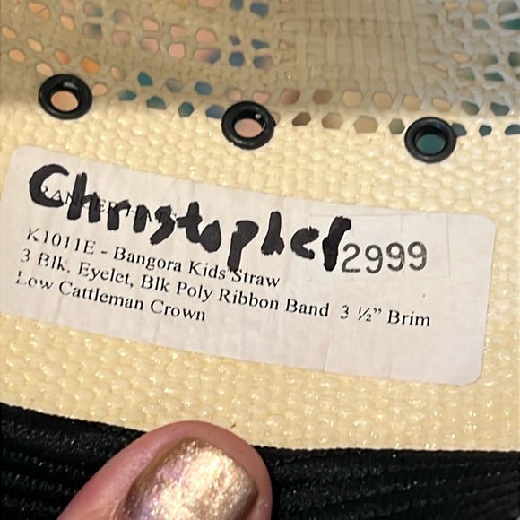 Kids Stylish Cream Cowboy Hat - Picture 6 of 16